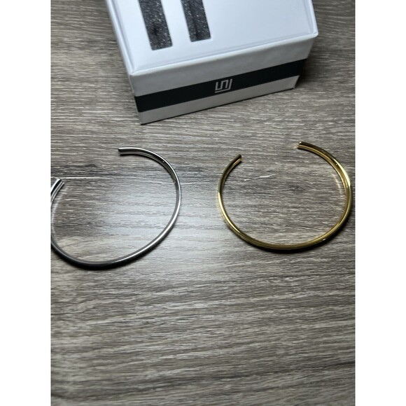 Stella Valle Mother Daughter Bracelet Gift Set NIB 2 Piece Gold Silver Tone - Picture 7 of 7
